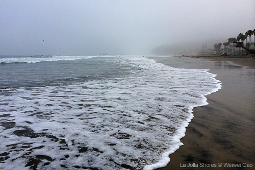 La Jolla Shores with heavy fog