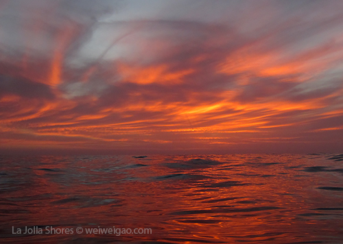 Tonight the sunset was breath-taking at the shores.