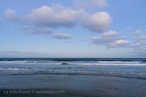 The waves are low, but fast.