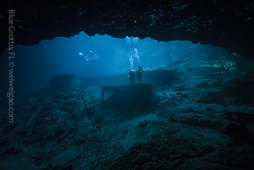 The big opening of Blue Grotto
