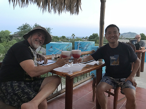 With Captain Ed at Coral Reef Cafe